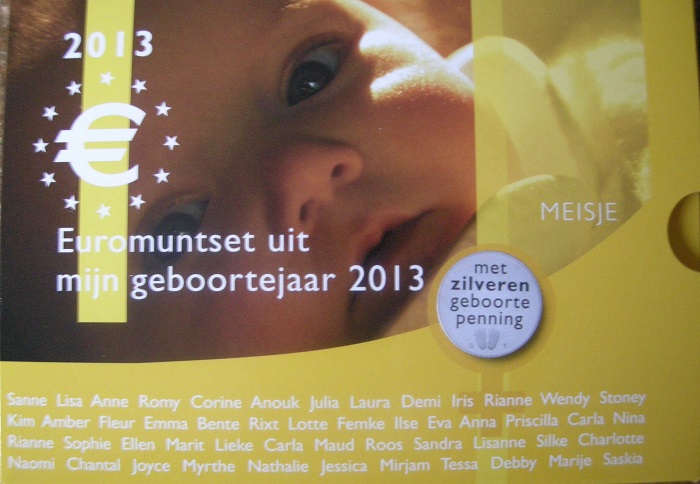 (afbeelding voor) Babyset Nederland 2013 Meisje ZILVER